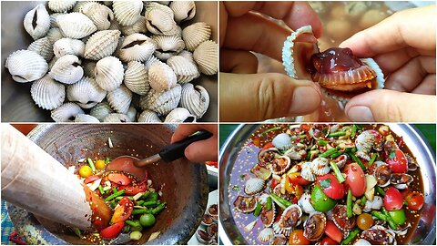 Spicy Salad Papaya cockles