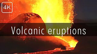 Volcano eruption | Lava flows | Asmr ambience 1 hr | Relaxing