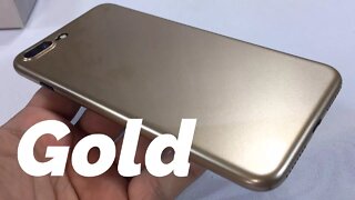 Thinnest, Ultra Light, Slim Skin Case Cover for iPhone 7 Plus - Mason M3 Jet Gold