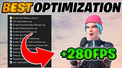 BEST OPTIMIZATION PACK FOR Fortnite Chapter 3 Season 2 (FPS & Input Delay)