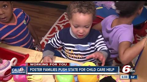 Indiana foster families call on Governor, DCS for help with child care in light of new report