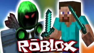 MINECRAFT MEETS ROBLOX?! | Roblox Skywars