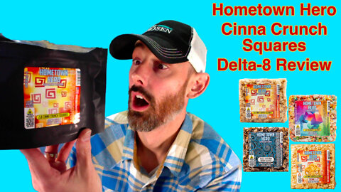 Hometown Hero Cinna Crunch Squares Delta-8 Review. Is this the best tasting edible so far?