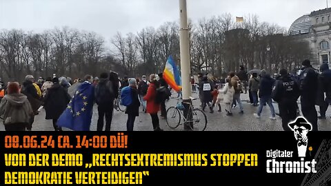 08.06.24 ca. 14:00 DÜ! Von der Demo „Rechtsextremismus stoppen - Demokratie verteidigen“