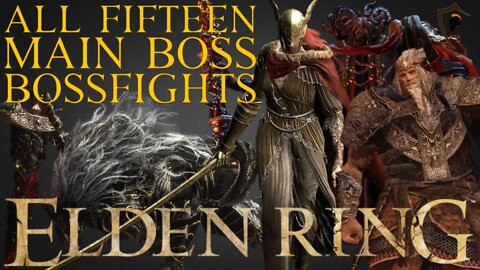 Elden Ring - All 15 Main Bossfights Vs Lightning Mage (Plus Cutscenes)