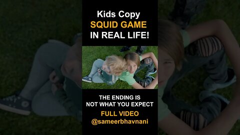 PART 2 Kid Copies SQUID GAME to Impress Crush! #shorts #sameerbhavnani #squidgame