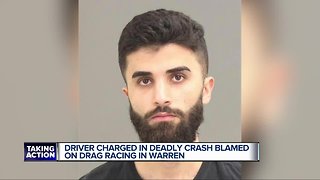 Suspect charged in fatal drag-race crash in Warren