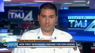 How first responders prepare for explosions