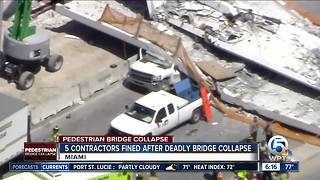 Contractors fined in FIU bridge collapse