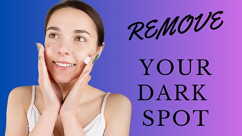 How to remove pimple and dark spot.