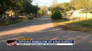 Search for suspect that hit Dade City police officer