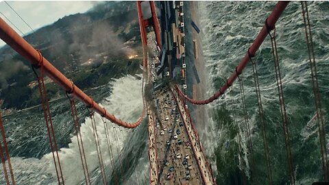 San Andreas (2015) - Tsunami Scene - Pure Action [4K]