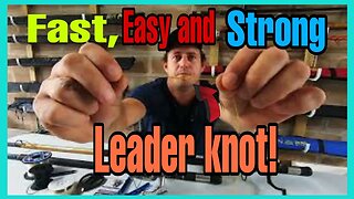 HOW TO tie the BOB SANDS/ SLIM BEAUTY KNOT. How to attach A Leader to your MAINLINE, QUICK & EASY!