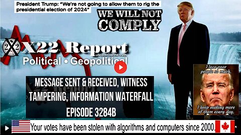Ep 3284b - Message Sent & Received, Witness Tampering, Information Waterfall