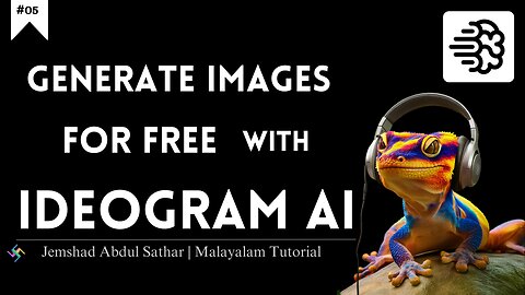 Generate FREE Images using #ai | #ideogram | #jemshadlamb0 | 4K | Malayalam