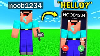 I Called Noob1234 In Minecraft..