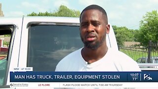 Tulsa business owner needs help after lawn equipment stolen