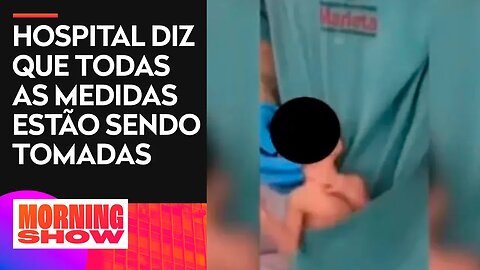 Fisioterapeuta é afastada após dançar com bebê no bolso do jaleco