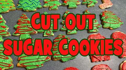 Cut Out Christmas Sugar Cookies