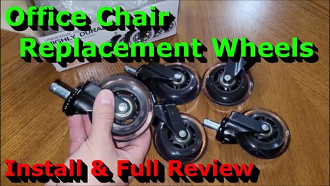 Office Chair Replacement Caster Wheels - Install & Full Review