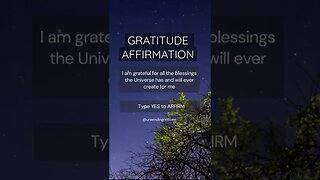 Does your affirmations include gratitude? #gratitude #positivity #motivation #affirmations #manifest