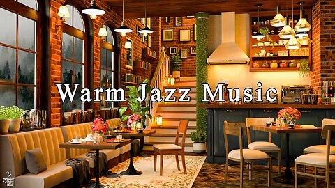 Relaxing jazz Instrumental Music & Cozy Coffee Shop Ambience ☕ Warm April Jazz Music to Study, Work
