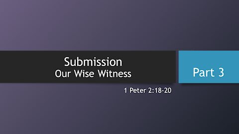 7@7 #46: Submission, Our Wise Witness (Part 3)