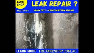 leaking concrete water tank repair process - this video shows how to repair leaking tanks.