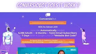 CONVERSIOBOT ‐ ConversioBot Review - ConversioBot Reviews - Buy Conversiobot