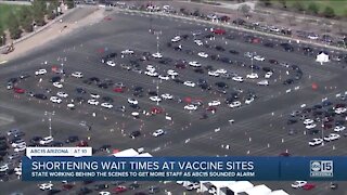 Shortening wait times at State Farm Stadium COVID-19 vaccine site
