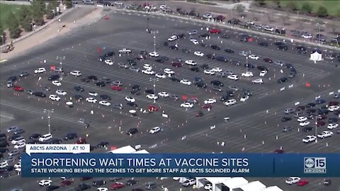 Shortening wait times at State Farm Stadium COVID-19 vaccine site