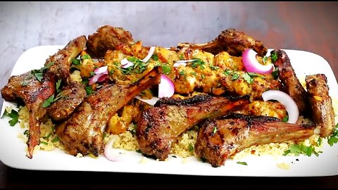 Moroccan Chicken and Lamb Chop Grill Recipe
