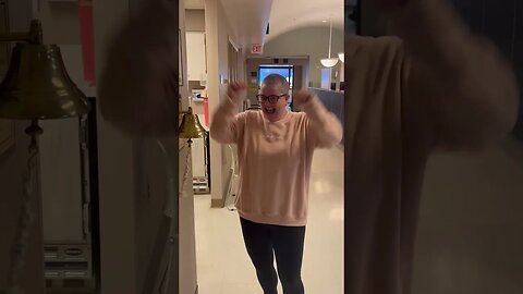 Wifey beating cancer and ringing that bell!!! #survivor #cancersurvivor #ivfjourney