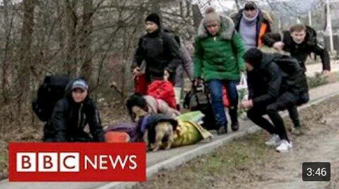 Horrific scenes in battle for Kyiv as families killed fleeing Russian onslaught - BBC News