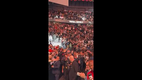 Trump, Kid Rock, and Mario Lopez at UFC tonight.