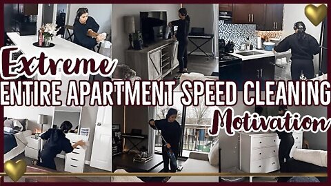 *EXTREME* ENTIRE APARTMENT SPEED CLEANING MOTIVATION 💃🏻 2021 | SPEED CLEAN WITH ME | ez tingz