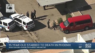 Suspect wanted after teen stabbed, killed in Phoenix