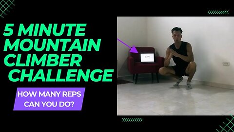 5 Minute Mountain Climber Challenge (How many reps can you do in 5 minutes)