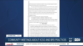 Community meetings about KCSO and BPD practices