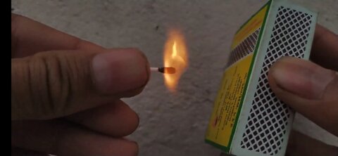 See how a matchstick glow in slow motion....