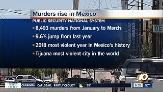 Statistics show rise in murders in Mexico