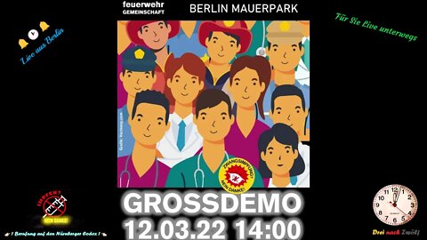 🔔🕑🔔 Mauerpark Berlin - Freie Impfentscheidung ohne Zwang - Nachreichung - komplett - 12 03 22