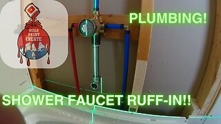 Plumbing a rough-in Valve for a shower faucet. #plumbing # construction