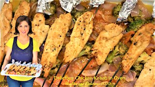 Delicious Chicken Kebab in Oven