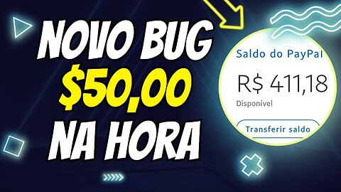 Novo App Bugado Pagando $50,00 no PayPal e Já Pode Sacar Na Hora (Como Ganhar Dinheiro no PayPal)