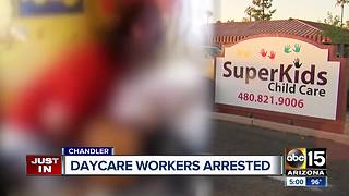 Three Chandler daycare workers in custody after disturbing video