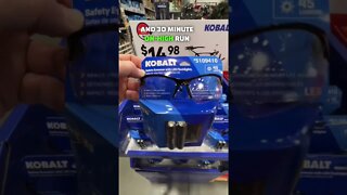 LOWE'S NEW KOBALT Safety Glasses With Mini Flashlights!