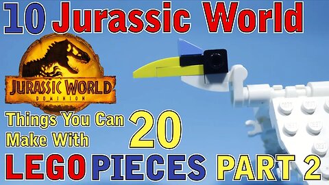 10 Jurassic World things you can make with 20 Lego pieces Part 2