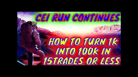 WALLSTREETBETS: $CEI BULL RUN, $DATS RALLY CONTINUES ($OCGN,$CARA) HOW TO TURN 1k INTO 100K