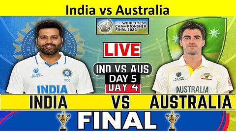 Live: IND vs AUS Live, Day 5- WTC Final 2023 | India vs Australia Live Scores & Commentary